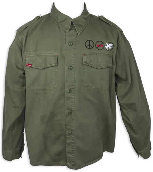 David Crosby Personally Owned Military Shirt for the Crosby, Stills, Nash & Young Freedom of Speech Tour